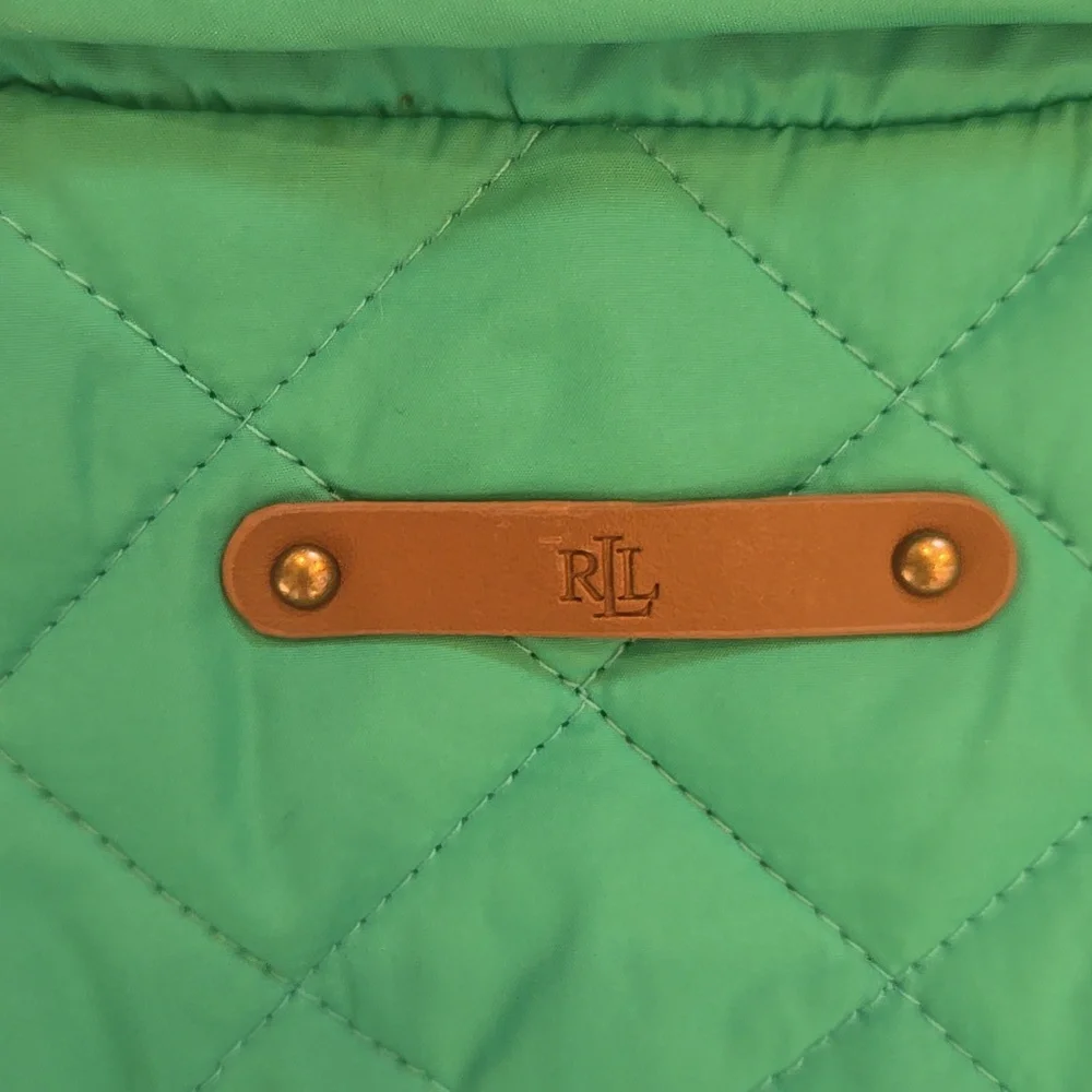 New Lauren Ralph Lauren Sunset Green Quilted Jacket - Picture 11 of 15